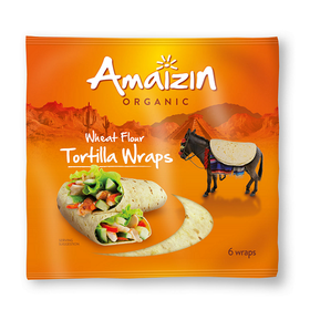 Amaizin Organic Wheat Flour Tortilla Wraps 240g (6pk)