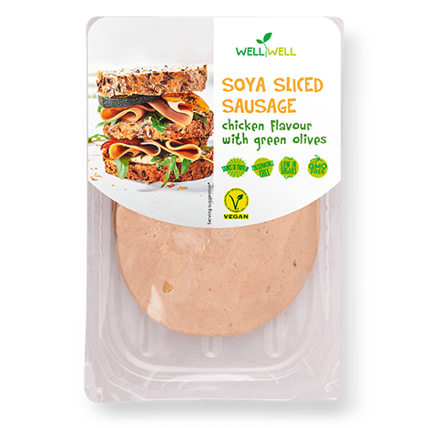 Well Well Soya Sliced Sausage - Chicken Slices 100g