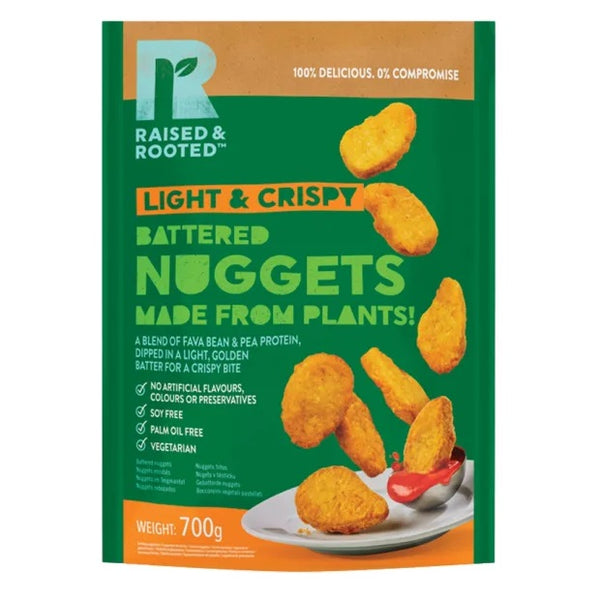 Raised & Rooted Plant-Based Battered Nuggets 700g